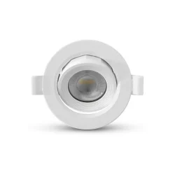 Spot LED Encastrable Rond - 5W Dimmable - 4000K - 90mm - Blanc