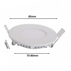 Spot LED Encastrable Rond BLANC 3W CCT - 3000K/4000K/6500K - SILAMP