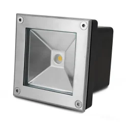 Spot LED Encastrable Sol Carré 5W 4000K IP67 Inox 316L