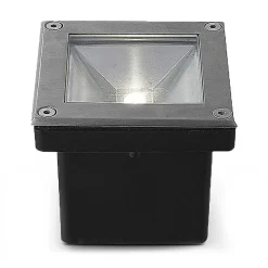 Spot LED Encastrable Sol Carré 5W 4000K IP67 Inox 316L