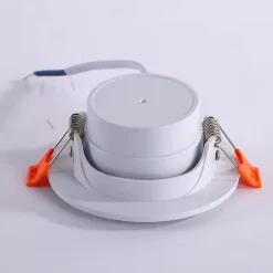 Spot LED Encastrable 7W BLANC Orientable 30 degrés Transformateur Intégré - Blanc Neutre 4000K - 5500K - SILAMP