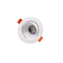Spot LED Encastrable 7W BLANC Orientable 30 degrés Transformateur Intégré - Blanc Neutre 4000K - 5500K - SILAMP