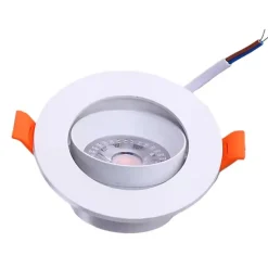 Spot LED Encastrable 7W BLANC Orientable 30 degrés Transformateur Intégré - Blanc Neutre 4000K - 5500K - SILAMP