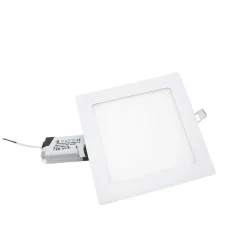 Spot LED Extra Plat Carré 12W Blanc - Blanc Chaud 2300K - 3500K - SILAMP