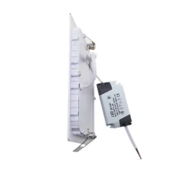 Spot LED Extra Plat Carré 12W Blanc - Blanc Chaud 2300K - 3500K - SILAMP