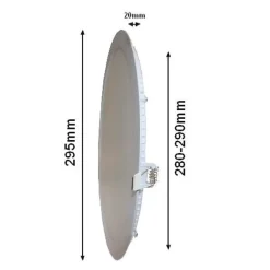 Spot LED Extra Plat Rond 24W Blanc (Pack de 5) - Blanc Chaud 2300K - 3500K - SILAMP