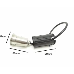 Spot LED Extérieur Encastrable Sol 12V 1W IP68 45 degrés - Blanc Froid 6000K - 8000K - SILAMP