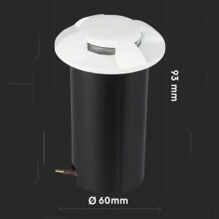 Spot LED Extérieur Encastrable IP67 DC12V 1W 4 Faisceaux Blanc - Blanc Froid 6000K - 8000K - SILAMP