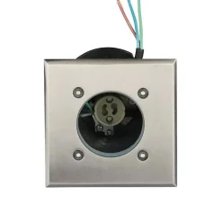 Spot LED Extérieur Encastrable Carré IP65 pour Ampoule GU10 (Pack de 10) - SILAMP