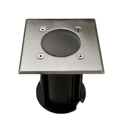 Spot LED Extérieur Encastrable Carré IP65 pour Ampoule GU10 (Pack de 10) - SILAMP