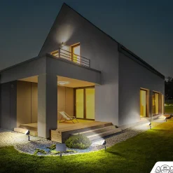 Spot LED Extérieur x4 avec panneau solaire inclus