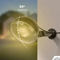 Spot LED Extérieur x4 avec panneau solaire inclus