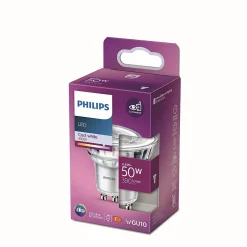 Spot LED GU10 390lm 4.6W IP20 blanc froid Philips