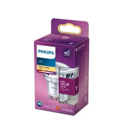 Spot LED GU10 255lm 3.5W IP20 blanc chaud Philips