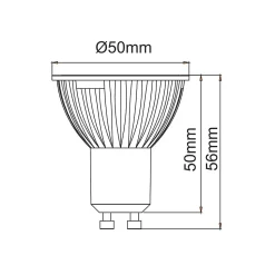 Spot LED GU10 6W 120 Uniform-Line 3000k
