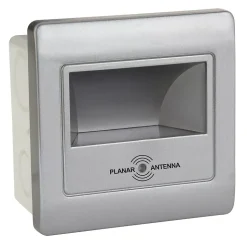 Spot LED mural carré Alu avec détecteur micro-ondes 2W (Eq. 16W) 4200K Dim. 86x86mm