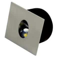 Spot LED mural carré mat chrome 3W 4000K