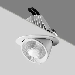 Spot LED Rond Encastrable Orientable BLANC 12W - Blanc Chaud 2300K - 3500K - SILAMP