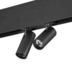 Spot LED sur Rail Magnétique - SILUMEN - 12W - Noir - Blanc Neutre 4200k - 5500k