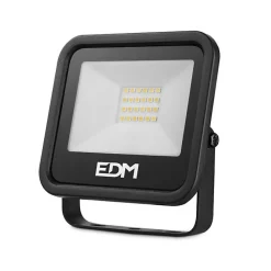 Spot LED 20W 1520lm 4000K Lumière du Jour Noir Série 12.4x10.6x2.8cm - EDM Blackseries