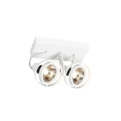 Spot moderne blanc 2 lumières - Master 70