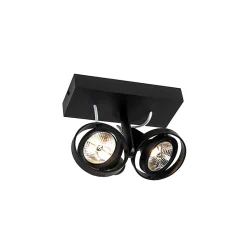 Spot moderne noir 2 lumières - Master 70