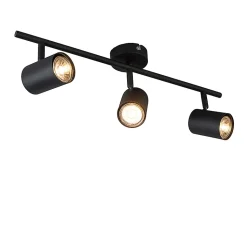 Spot moderne noir orientable 3 lumières - Jeana