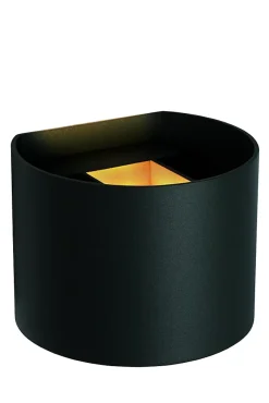 Spot mural AXI en métal avec LED intégré - Noir - Lucide