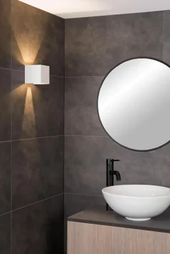 Spot mural AXI en métal avec LED intégré - Blanc - Lucide