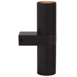 Spot mural CLUBS en aluminium avec 2xGU10 - Noir - Lucide