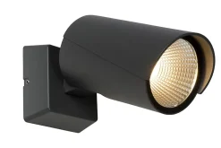 Spot mural MANAL en aluminium avec LED intégré - Anthracite - Lucide