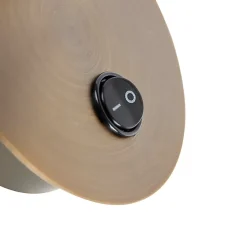 Spot mural orientable et inclinable en bronze avec interrupteur - Karin 1