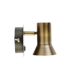 Spot mural orientable et inclinable en bronze avec interrupteur - Karin 1