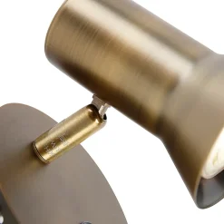 Spot mural orientable et inclinable en bronze avec interrupteur - Karin 1