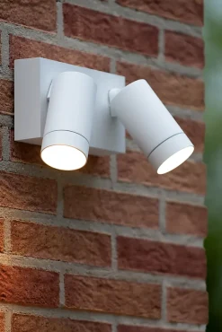 Spot mural TAYLOR en aluminium avec 2xGU10 - Blanc - Lucide