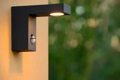 Spot mural TEXAS-IR en aluminium avec LED intégré - Anthracite - Lucide