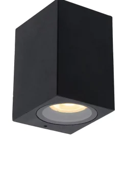 Spot mural ZARO en aluminium avec 1xGU10 - Noir - Lucide