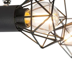 Spot orientable Art déco noir 2 lumières - Mosh 2