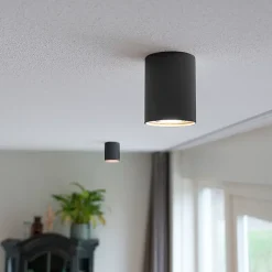 Spot orientable et inclinable noir et acier - Rondoo Up