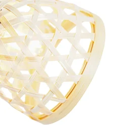 Spot orientable oriental noir avec bambou et interrupteur - Rayan