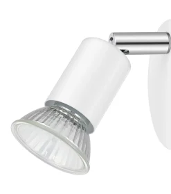 Spot patère GU10 7W Sasha blanc H.10.5 cm