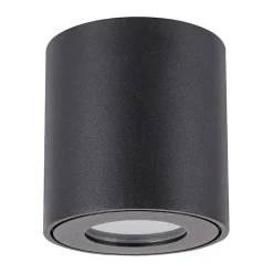 Spot Plafond - SILUMEN - GU10 - IP54 - Noir - Dimmable Non