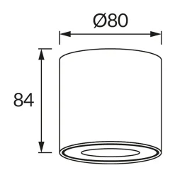 Spot Plafond en Saillie Blanc IP54 pour Ampoule GU10 - SILAMP