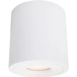 Spot plafonnier tube GU10 IP65 métal blanc étanche design Faro XL Light Prestige