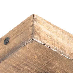 Spot rustique noir avec bois réglable - Jelle