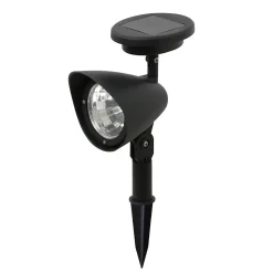Spot solaire à piquer- Hauteur 37cm- 3 LED blanches- 9 Lumens- Eclairage extérieur Jardin