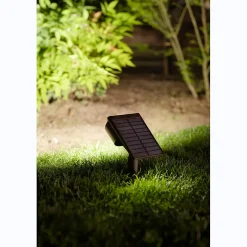 Spot solaire à planter 300 Lumens Double éclairage (option Applique) avec détecteur de présence