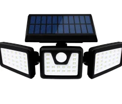 SPOT SOLAIRE 3 TETES AVEC IR 8W 800LM