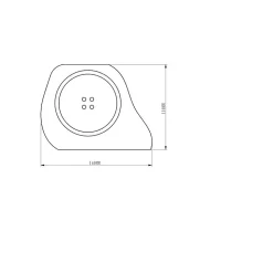 Spot solaire effet rocher- Hauteur 11cm- 4 LED blanches- 10 Lumens- Eclairage extérieur Jardin