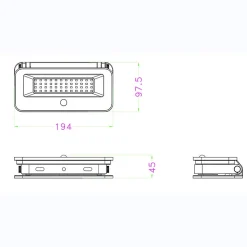 Spot solaire mural très éclairant avec détecteur de présence 1200 Lumens